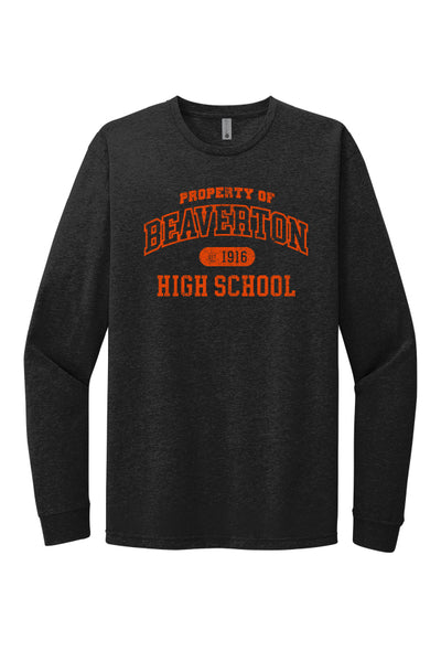 Property of Beaverton Vintage Long Sleeve Tee (Adult Unisex)
