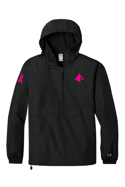 Cardinal Cancer Ribbon Champion® Packable Anorak Jacket (Adult Unisex)