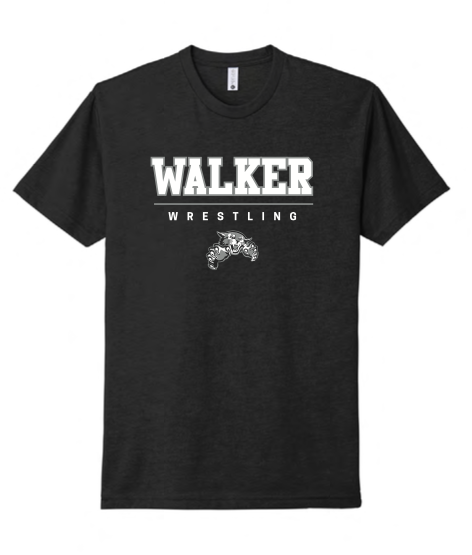 Walker Wildcats Wrestling 26 Jersey Short Sleeve Tee (Youth & Adult Unisex)