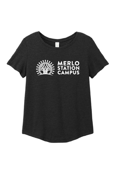Merlo Station Allmade® Relaxed Tri-Blend Scoop Neck Tee (Womens)
