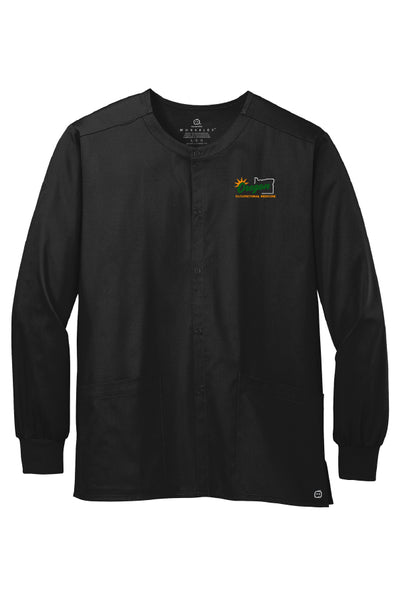 OOM Snap-Front Scrub Jacket (Adult Unisex)