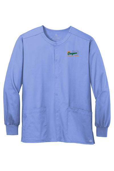 OOM Snap-Front Scrub Jacket (Adult Unisex)