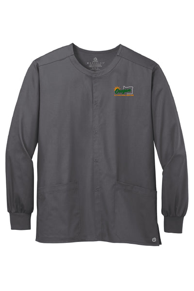 OOM Snap-Front Scrub Jacket (Adult Unisex)