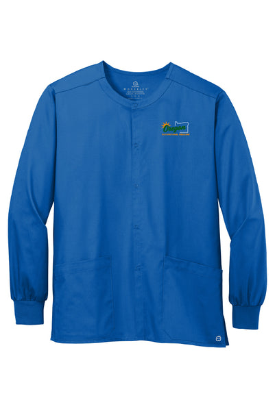 OOM Snap-Front Scrub Jacket (Adult Unisex)