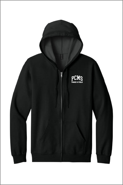 PCMS Track and Field Fleece Full-Zip Hoodie (Adult Unisex)
