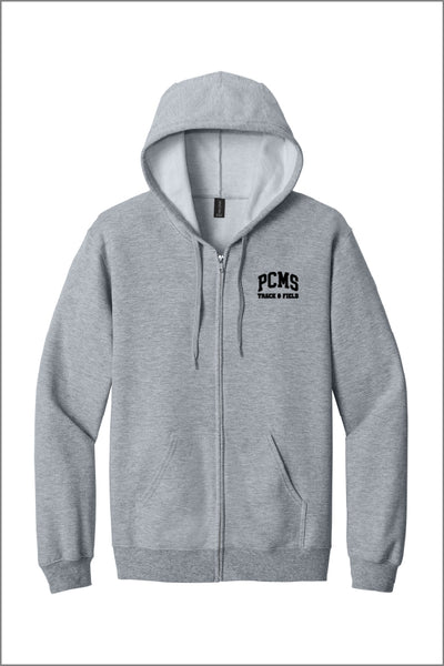 PCMS Track and Field Fleece Full-Zip Hoodie (Adult Unisex)