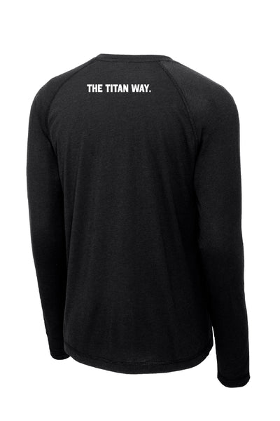 26 Titans Stripe Long Sleeve Tech Tee (Adult Unisex)