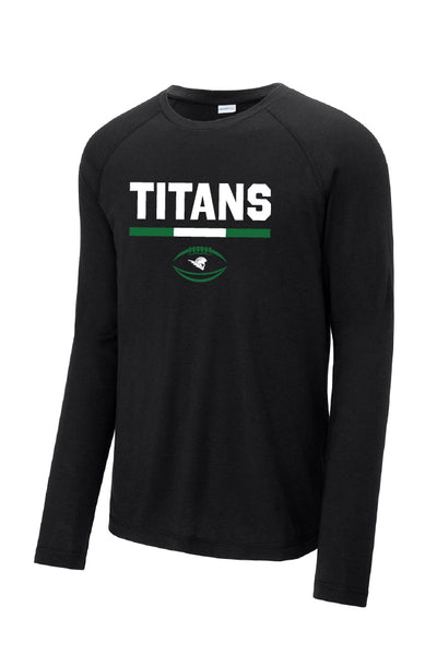 26 Titans Stripe Long Sleeve Tech Tee (Adult Unisex)