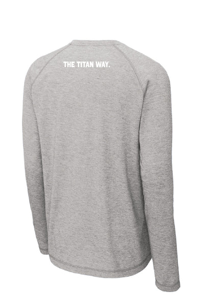 26 Titans Stripe Long Sleeve Tech Tee (Adult Unisex)
