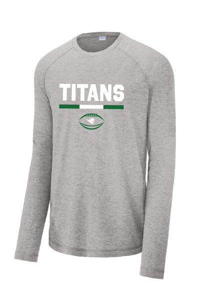 26 Titans Stripe Long Sleeve Tech Tee (Adult Unisex)