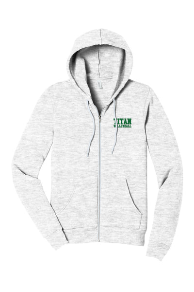 Titan Volleyball Full-Zip Hoodie (Adult Unisex)