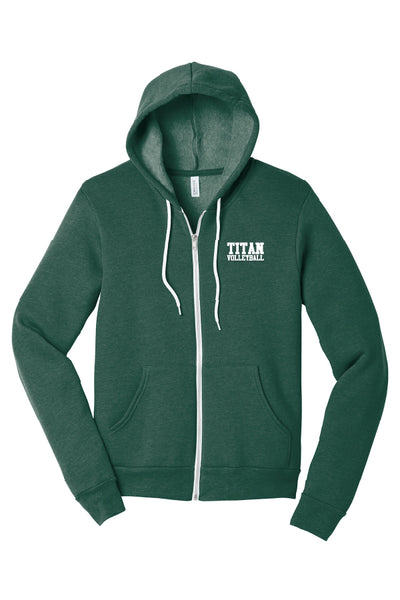 Titan Volleyball Full-Zip Hoodie (Adult Unisex)