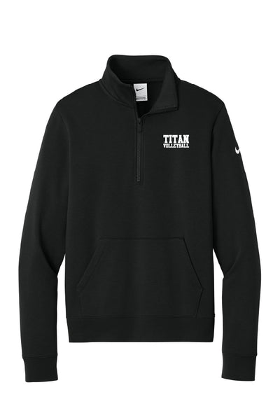 Titan Volleyball Nike Club Fleece Sleeve Swoosh 1/2-Zip (Womens)