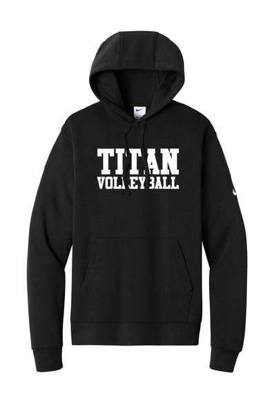 Titan Volleyball Nike Club Fleece Sleeve Swoosh Pullover Hoodie (Adult Unisex)