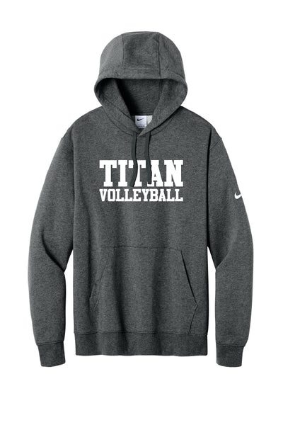 Titan Volleyball Nike Club Fleece Sleeve Swoosh Pullover Hoodie (Adult Unisex)