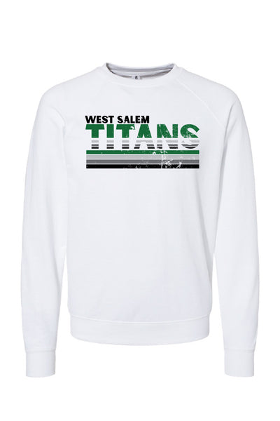 West Salem Football Titan Stripes Crewneck (Adult Unisex)