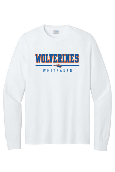 Whiteaker Wolverines Long Sleeve Tee (Youth and Adult Unisex Sizes)