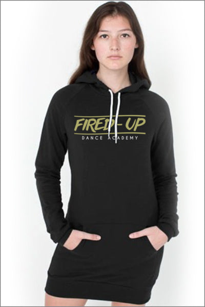 Fired-Up Pullover Raglan Hoodie Dress