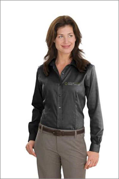 LoanStar Non-Iron Button-Down Shirt (Womens)