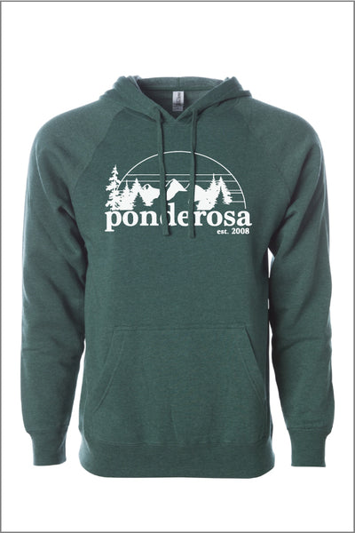 Ponderosa Raglan Hooded Sweatshirt (Adult Unisex)