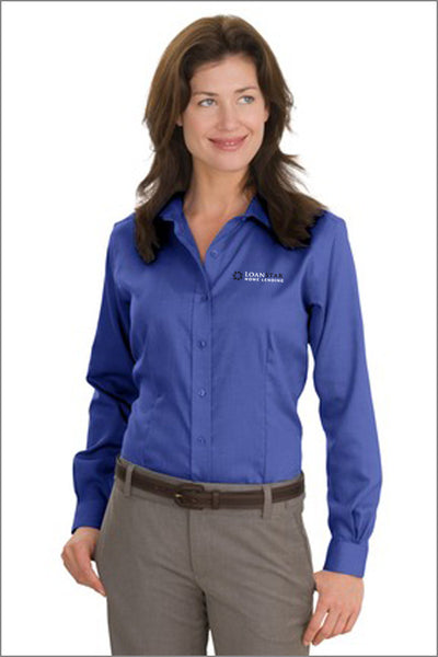 LoanStar Non-Iron Button-Down Shirt (Womens)