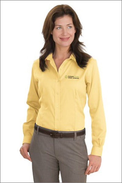 LoanStar Non-Iron Button-Down Shirt (Womens)