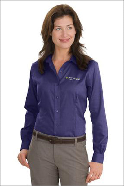 LoanStar Non-Iron Button-Down Shirt (Womens)