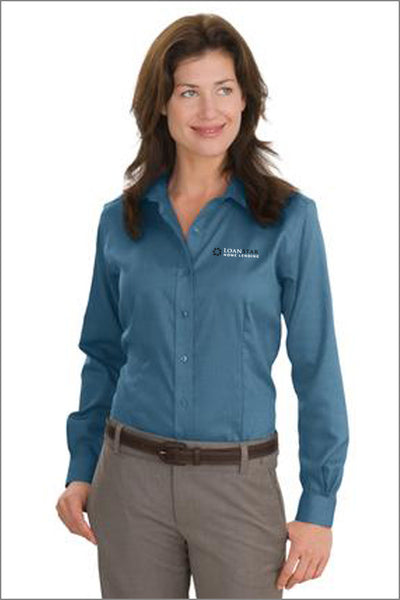 LoanStar Non-Iron Button-Down Shirt (Womens)
