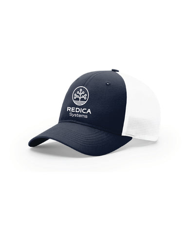 Navy/White Redica Trucker Hat (with Stretch)
