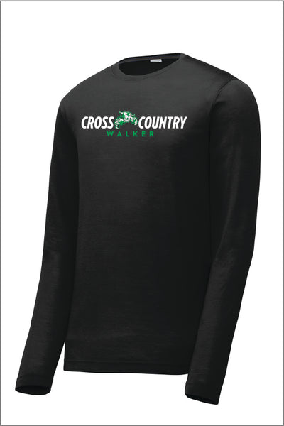 Walker Cross Country 26 Poly, Dri-Fit Long Sleeve Tee (Adult Unisex)