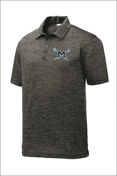 Mountainside Lacrosse PosiCharge Electric Heather Polo (Adult Unisex)