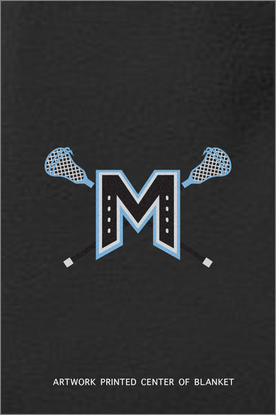 Mountainside Lacrosse Fleece & Poly Travel Blanket