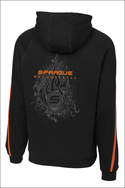 Sprague Racquetball Sleeve Stripe Pullover Hooded Sweatshirt (Adult Unisex)
