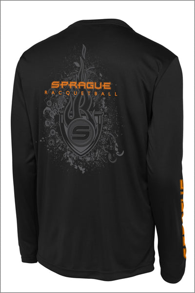 Sprague Racquetball Long Sleeve PosiCharge Performance Tee (Adult Unisex)