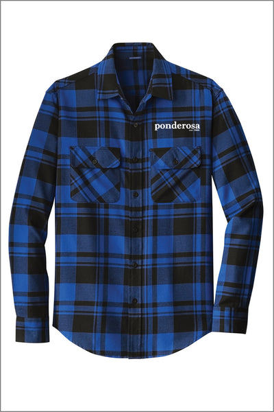 Ponderosa Plaid Flannel Shirt (Adult Unisex)