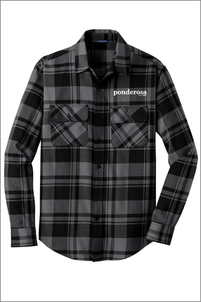 Ponderosa Plaid Flannel Shirt (Adult Unisex)
