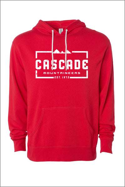 Cascade FRENCH TERRY HOODED SWEATSHIRT (Youth and Adult Unisex)