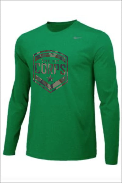 Fit Corps "Camo" Nike Legend Long Sleeve Tee (Adult Unisex)