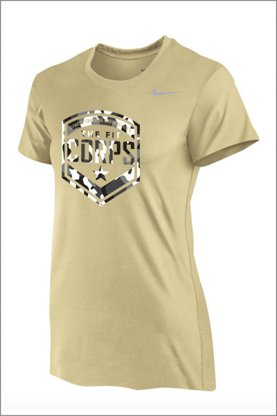 Fit Corps "Camo" Nike Legend Short Sleeve Tee (Womens)