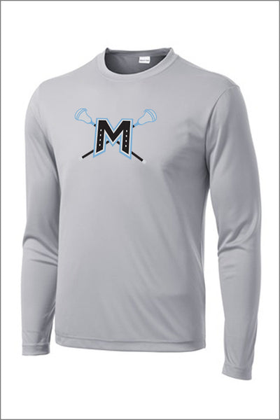 Mountainside Lacrosse PosiCharge Performance Long Sleeve Tee (Adult Unisex)