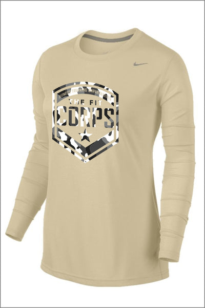 Fit Corps "Camo" Nike Legend Long Sleeve Tee (Womens)