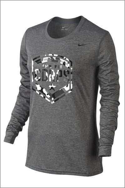 Fit Corps "Camo" Nike Legend Long Sleeve Tee (Womens)