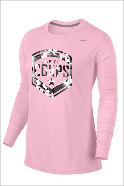 Fit Corps "Camo" Nike Legend Long Sleeve Tee (Womens)