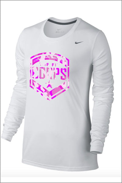 Fit Corps "Camo" Nike Legend Long Sleeve Tee (Womens)