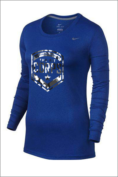 Fit Corps "Camo" Nike Legend Long Sleeve Tee (Womens)