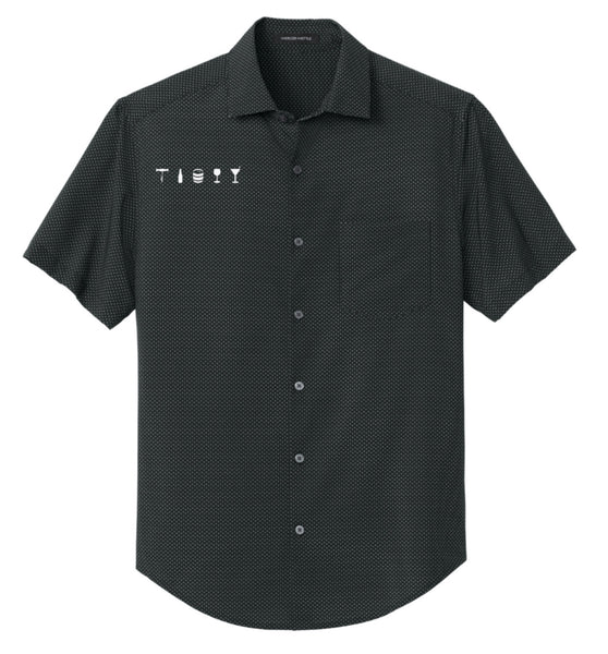 OBS Button-Up Short Sleeve Dress Shirt (Men)