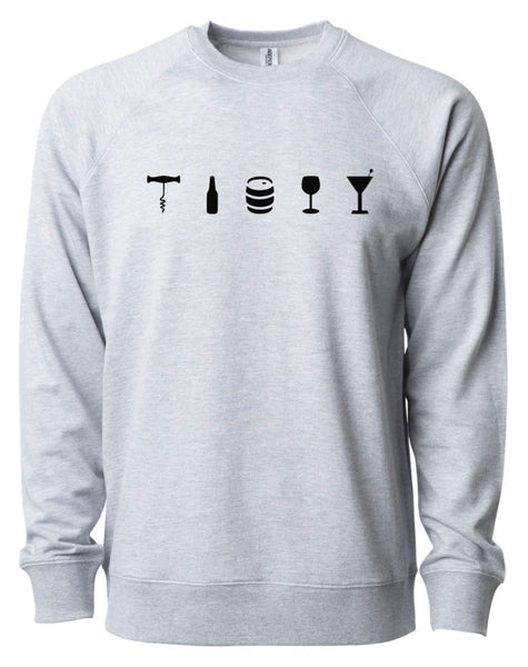 OBS Lightweight Crew Sweatshirt w/ Full Chest Screen Print (Unisex)