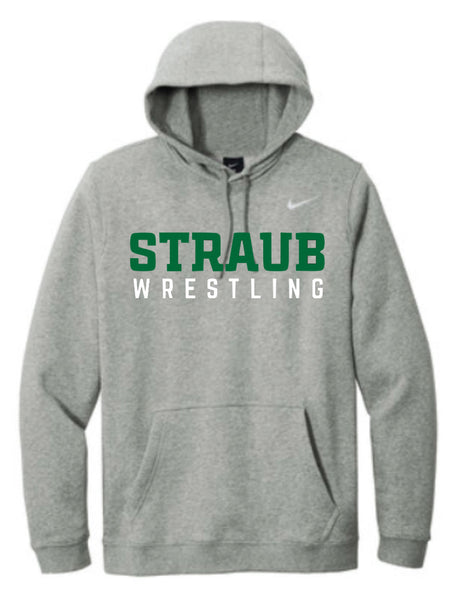 STRAUB WRESTLING 25 NIKE PULLOVER CLUB FLEECE HOODIE (Adult Unisex)