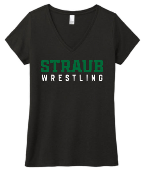 STRAUB WRESTLING 25 WOMEN'S V-NECK SHORT SLEEVE TEE