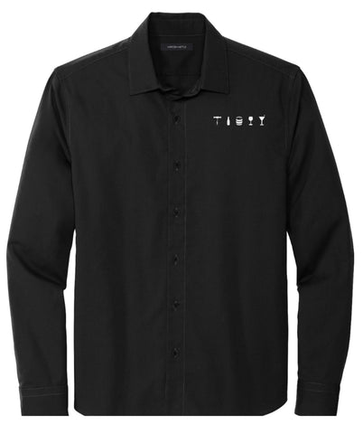 OBS Button-Up Long Sleeve Dress Shirt (Men)